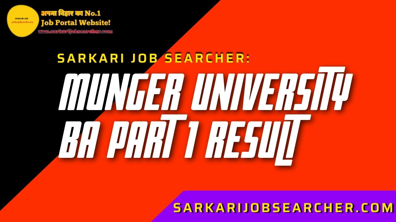 Munger University BA Part 1 Result